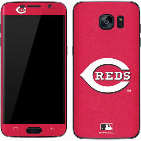 MLB Cincinnati Reds - Solid Distressed Galaxy S7 Skin