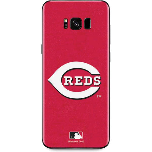 MLB Cincinnati Reds - Solid Distressed Galaxy S8 Plus Skin