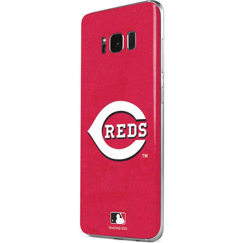 MLB Cincinnati Reds - Solid Distressed Galaxy S8 Plus Skin