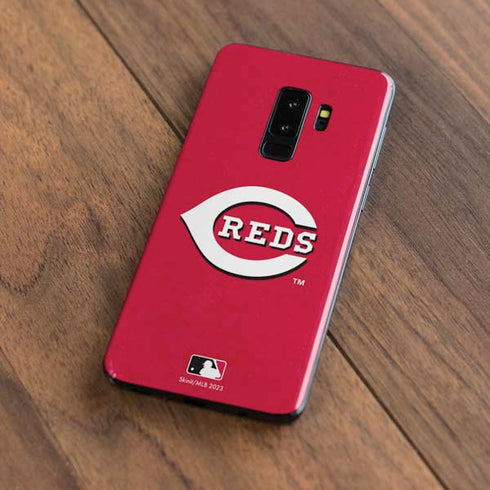 MLB Cincinnati Reds - Solid Distressed Galaxy S9 Plus Skin