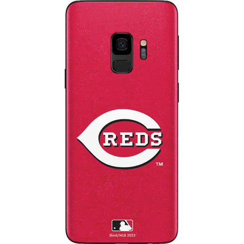 MLB Cincinnati Reds - Solid Distressed Galaxy S9 Skin