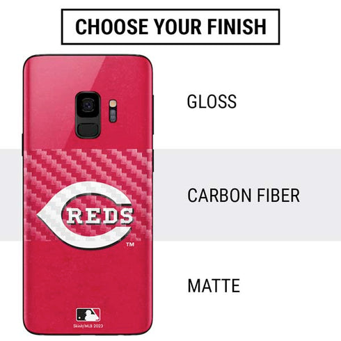 MLB Cincinnati Reds - Solid Distressed Galaxy S9 Skin