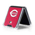 MLB Cincinnati Reds - Solid Distressed Galaxy Z Flip5 5G Clear Case