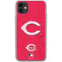 MLB Cincinnati Reds - Solid Distressed iPhone 11 Clear Case