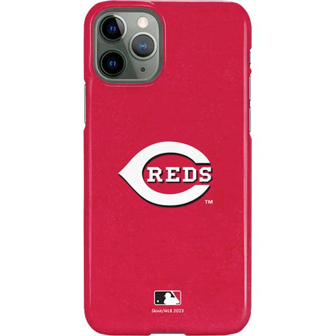 MLB Cincinnati Reds - Solid Distressed iPhone 11 Pro Lite Case