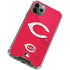 MLB Cincinnati Reds - Solid Distressed iPhone 11 Pro Max Clear Case