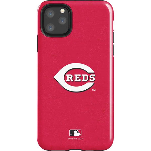 MLB Cincinnati Reds - Solid Distressed iPhone 11 Pro Max Impact Case
