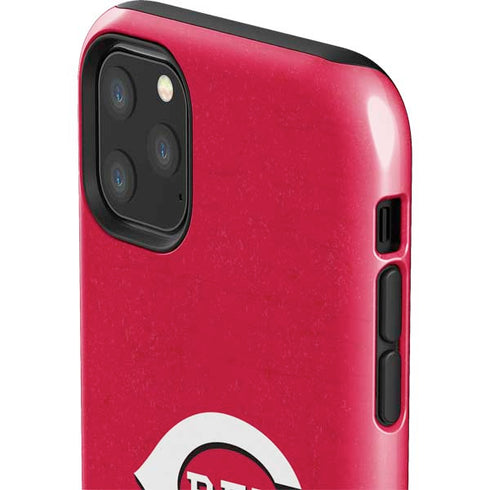 MLB Cincinnati Reds - Solid Distressed iPhone 11 Pro Max Impact Case