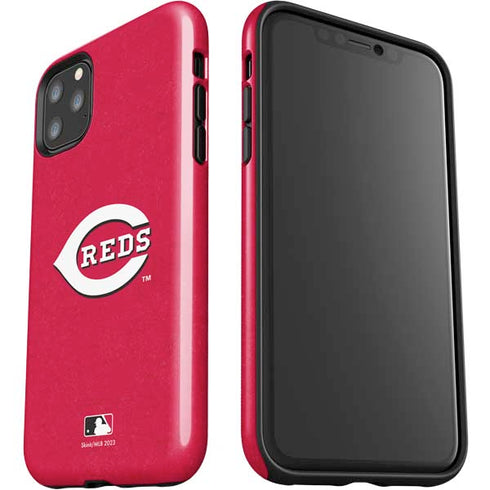 MLB Cincinnati Reds - Solid Distressed iPhone 11 Pro Max Impact Case