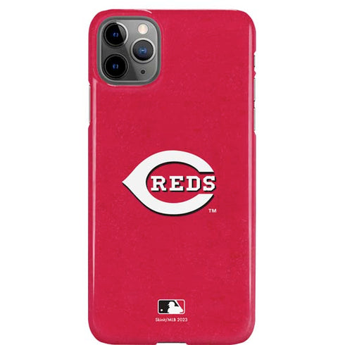 MLB Cincinnati Reds - Solid Distressed iPhone 11 Pro Max Lite Case