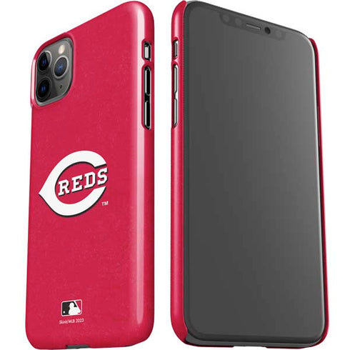 MLB Cincinnati Reds - Solid Distressed iPhone 11 Pro Max Lite Case