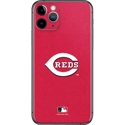 MLB Cincinnati Reds - Solid Distressed iPhone 11 Pro Skin