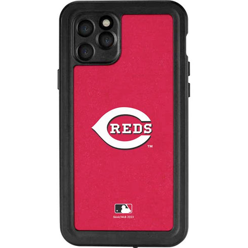 MLB Cincinnati Reds - Solid Distressed iPhone 11 Pro Waterproof Case
