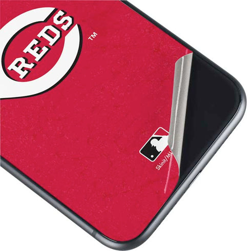 MLB Cincinnati Reds - Solid Distressed iPhone 11 Skin