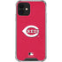 MLB Cincinnati Reds - Solid Distressed iPhone 12 Clear Case