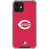 MLB Cincinnati Reds - Solid Distressed iPhone 12 Mini Clear Case