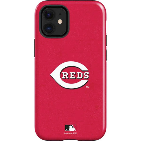MLB Cincinnati Reds - Solid Distressed iPhone 12 Mini Impact Case