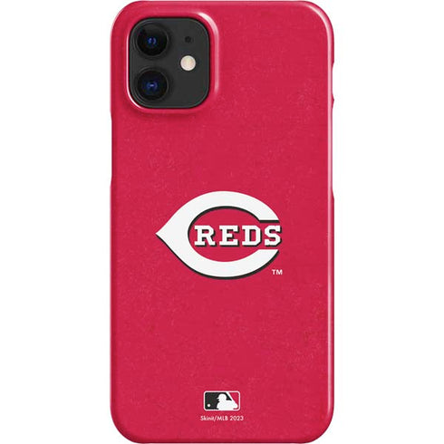 MLB Cincinnati Reds - Solid Distressed iPhone 12 Mini Lite Case