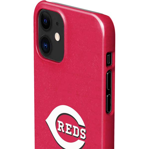 MLB Cincinnati Reds - Solid Distressed iPhone 12 Mini Lite Case