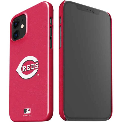 MLB Cincinnati Reds - Solid Distressed iPhone 12 Mini Lite Case