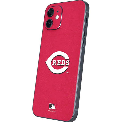 MLB Cincinnati Reds - Solid Distressed iPhone 12 Mini Skin