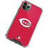 MLB Cincinnati Reds - Solid Distressed iPhone 12 Pro Clear Case