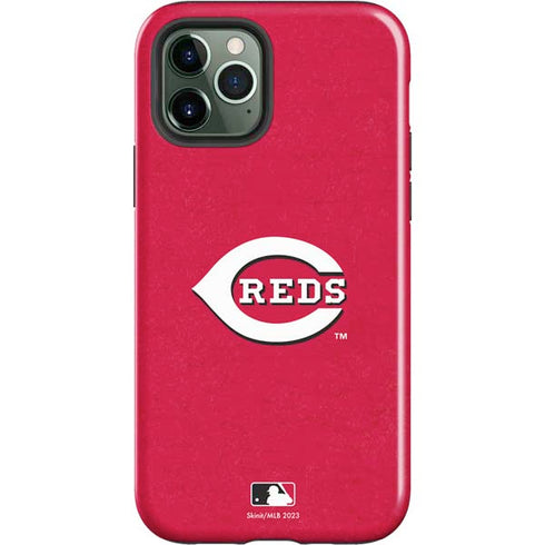 MLB Cincinnati Reds - Solid Distressed iPhone 12 Pro Impact Case