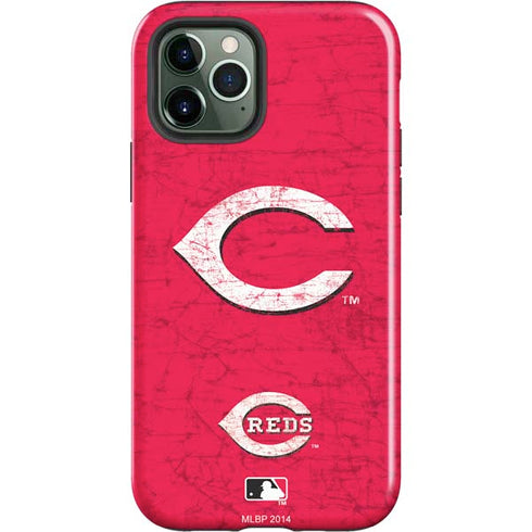 MLB Cincinnati Reds - Solid Distressed iPhone 12 Pro Max Impact Case