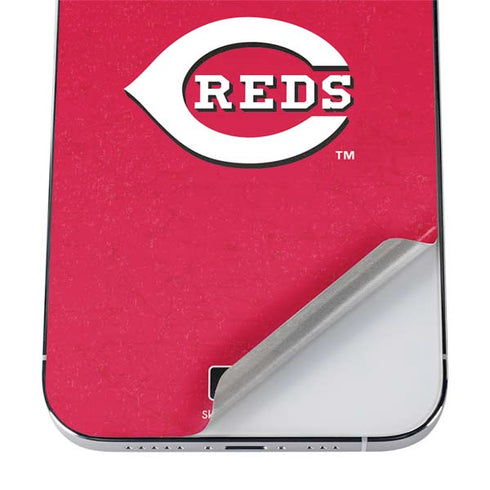 MLB Cincinnati Reds - Solid Distressed iPhone 12 Pro Skin