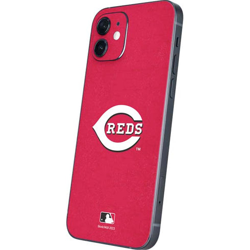 MLB Cincinnati Reds - Solid Distressed iPhone 12 Skin