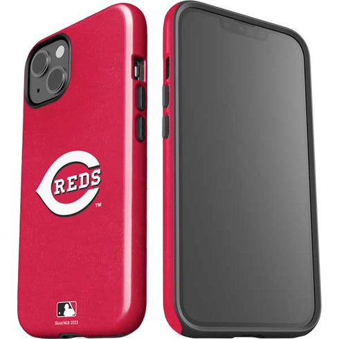 MLB Cincinnati Reds - Solid Distressed iPhone 13 Impact Case