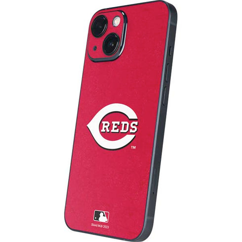 MLB Cincinnati Reds - Solid Distressed iPhone 13 Mini Skin