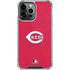 MLB Cincinnati Reds - Solid Distressed iPhone 13 Pro Max Clear Case