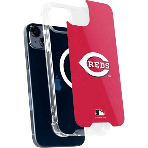 MLB Cincinnati Reds - Solid Distressed iPhone 15 MagSafe Case