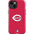 MLB Cincinnati Reds - Solid Distressed iPhone 15 Plus Impact Case