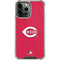 MLB Cincinnati Reds - Solid Distressed iPhone 15 Pro Max Clear Case