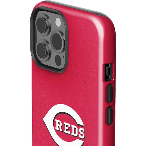 MLB Cincinnati Reds - Solid Distressed iPhone 15 Pro Max Impact Case