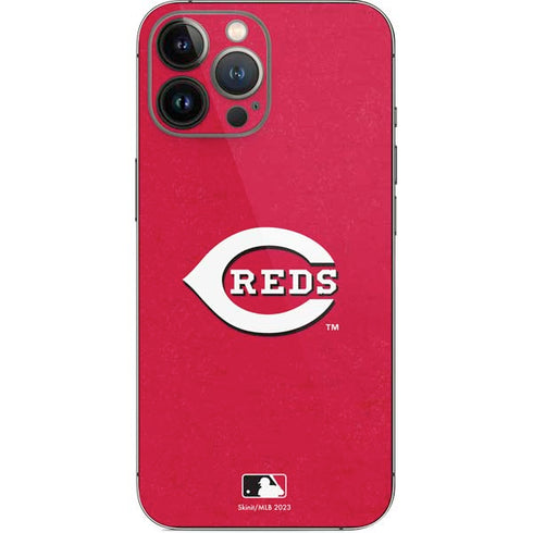 MLB Cincinnati Reds - Solid Distressed iPhone 14 Pro Max Skin