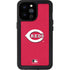 MLB Cincinnati Reds - Solid Distressed iPhone 14 Pro Max Waterproof Case