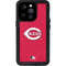 MLB Cincinnati Reds - Solid Distressed iPhone 14 Pro Waterproof Case