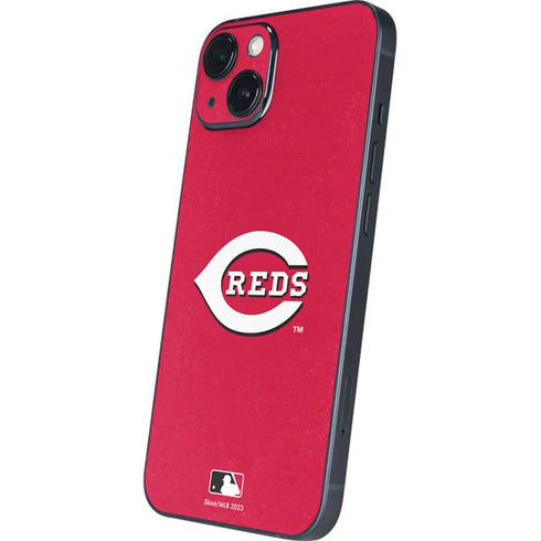 MLB Cincinnati Reds - Solid Distressed iPhone 14 Skin