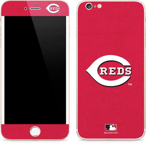 MLB Cincinnati Reds - Solid Distressed iPhone 6/6s Plus Skin
