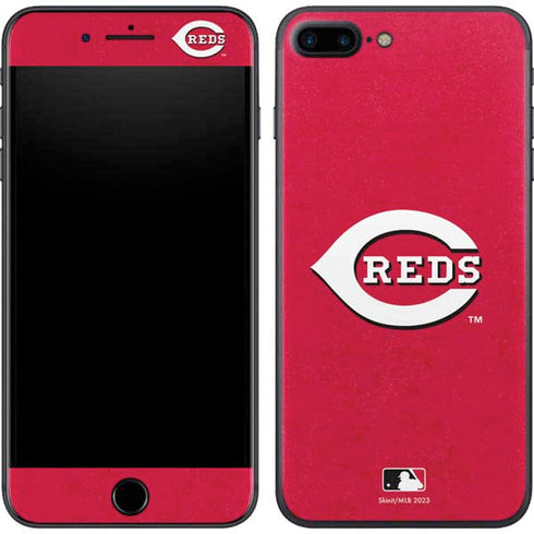 MLB Cincinnati Reds - Solid Distressed iPhone 8 Plus Skin
