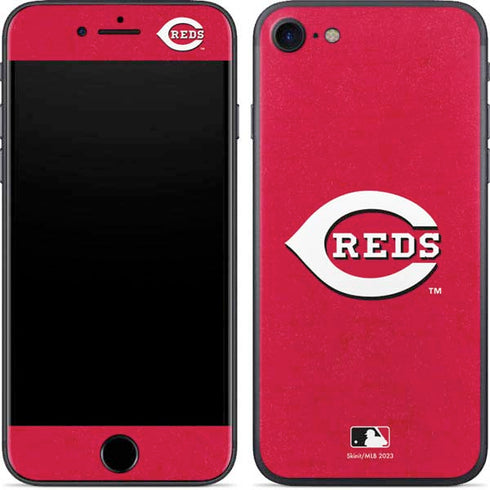 MLB Cincinnati Reds - Solid Distressed iPhone 8 Skin