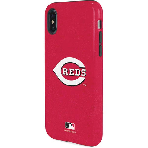 MLB Cincinnati Reds - Solid Distressed iPhone X Pro Case