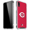 MLB Cincinnati Reds - Solid Distressed iPhone XR Clear Case