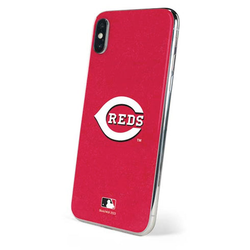 MLB Cincinnati Reds - Solid Distressed iPhone XS Max Skin