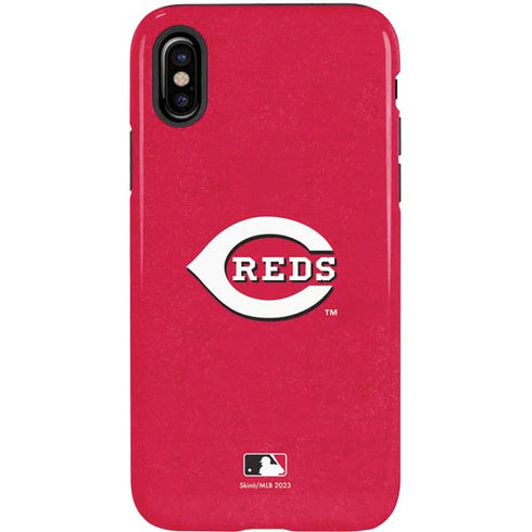MLB Cincinnati Reds - Solid Distressed iPhone XS Pro Case