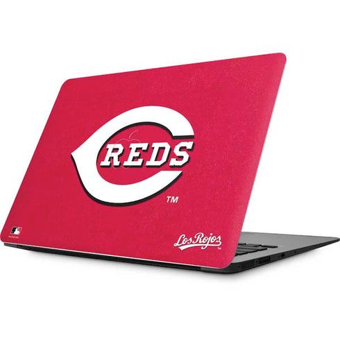 MLB Cincinnati Reds - Solid Distressed Apple MacBook Skin