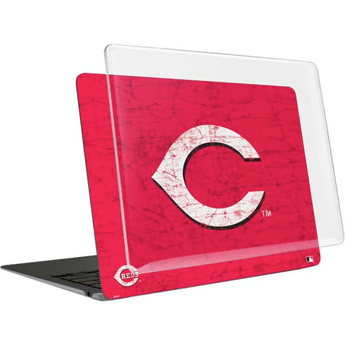 MLB Cincinnati Reds - Solid Distressed MacBook Air 13in (2020) Case plus Skin